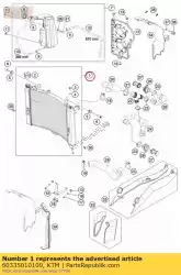 Qui puoi ordinare refrigeratore d'acqua da KTM , con numero parte 60335010100: