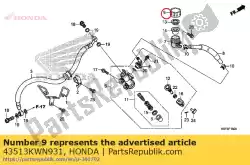 Here you can order the cap, master cylinder from Honda, with part number 43513KWN931:
