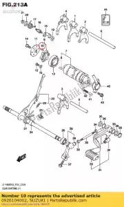 Suzuki 0926104002 alfiler - Lado inferior