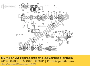 aprilia AP0250400 o-ring 12-3,5 - Dół