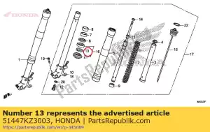 honda 51447KZ3003 ring, oil seal stopper - Bottom side