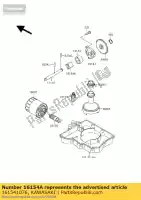 161541076, Kawasaki, bomba de rotor, interna kawasaki zxr  l zx6r ninja f h zx400 r m j zxr400 zx 6r 400 600 , Novo