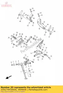 yamaha 2CR274450000 plato 1 - Lado inferior