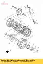 Aquí puede pedir placa, empuje 2 de Yamaha , con el número de pieza 3VD161640000: