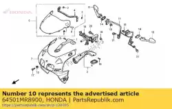 Here you can order the stay, upper cowl main from Honda, with part number 64501MR8900: