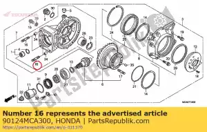 Honda 90124MCA300 perno, espárrago, 12x53 - Lado inferior