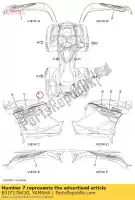 B31F178430, Yamaha, emblemat 4 yamaha yfm700faph silver grizzly 700 ps auto 4wd , Nowy