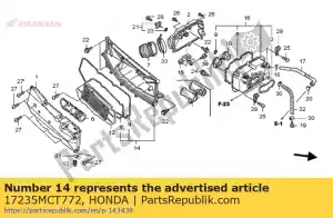 Honda 17235MCT772 case sub ass., lucht schoon - Onderkant