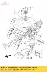 Ici, vous pouvez commander le tuyau, carburant 2 auprès de Yamaha , avec le numéro de pièce 5PS139720000: