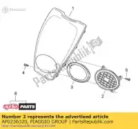 AP0236320, Piaggio Group, La grille aprilia scarabeo t e eng piaggio net 50 2, Nouveau