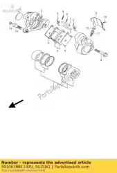 Ici, vous pouvez commander le étrier assy, ?? Fr auprès de Suzuki , avec le numéro de pièce 5910038B11999: