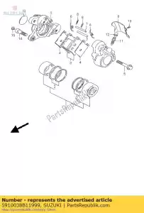 Suzuki 5910038B11999 étrier assy, ??fr - La partie au fond