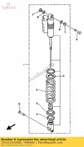 Yamaha 3JD222410000 bolt 1 - Bottom side