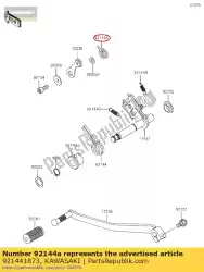 Aqui você pode pedir o mola, posição da alavanca kx125-k3 em Kawasaki , com o número da peça 921441873: