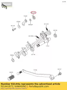 kawasaki 921441873 ressort, position du levier kx125-k3 - La partie au fond