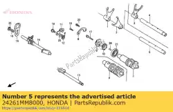 Aqui você pode pedir o composição do eixo, engrenagens em Honda , com o número da peça 24261MM8000: