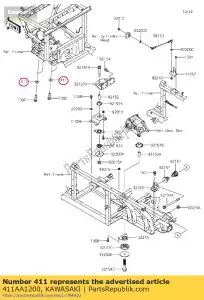 Kawasaki 411AA1200 sluitring, 12 mm - Onderkant