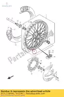 5531110H00, Suzuki, rim,fr wheel suzuki rm z rmx 250 450 2007 2008 2009 2010 2011 2012 2014 2015 2016, New