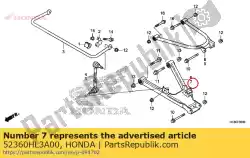 armsteun., l. Rr. Lager van Honda, met onderdeel nummer 52360HL3A00, bestel je hier online: