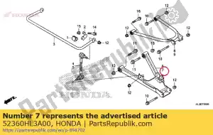 honda 52360HL3A00 arm assy., l. rr. lower - Bottom side