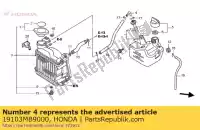 19103MB9000, Honda, joint, tube honda cbr cn gl nps nx 50 250 600 1500 1800 1988 1989 1990 1991 1992 1993 1994 1995 1996 1997 1999 2000 2001 2002 2003 2004 2005 2006 2007 2008 2009 2010 2011 2012, Nouveau