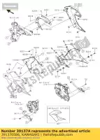 391370586, Kawasaki, stay-comp, lwr kap, rechts br250ee kawasaki z 250 2015 2016, Nieuw