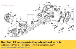 Ici, vous pouvez commander le base comp., r. Rr. Clignotant auprès de Honda , avec le numéro de pièce 33603GCM900: