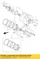 1222819F000G0, Suzuki, arruela, manivela th suzuki sv 650 1999 2000 2001 2002, Novo