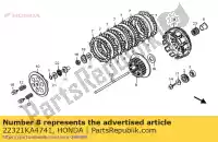 22321KA4741, Honda, plate b, clutch honda cr 250 500 1985 1986 1987 1988 1989 1990 1991 1992 1993 1994 1995 1996 1997 1998 1999 2000 2001 2002 2003 2004 2005 2006 2007, New