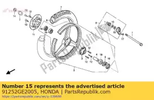 honda 91252GE2005 vedação contra poeira, 18x32x7 - Lado inferior