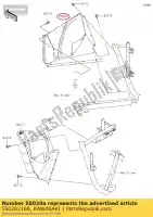 550202168, Kawasaki, 01 guard,1piece,rh kawasaki  800 2017 2018 2019 2020 2021, New