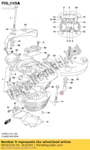 Suzuki 0910310134 ?ruba 10x165 - Dół