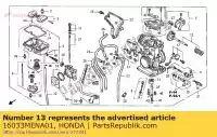 16033MENA01, Honda, conjunto de alavanca, bomba honda crf 250 450 2007 2008 2009 2011 2012 2013, Novo