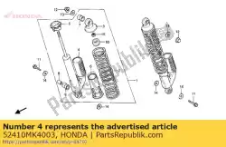 Qui puoi ordinare serranda comp., posteriore da Honda , con numero parte 52410MK4003: