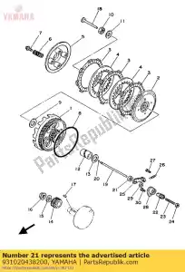 yamaha 931020438200 selo de óleo (1jy) - Lado inferior