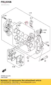 Suzuki 5910035870 zuiger set - Onderkant