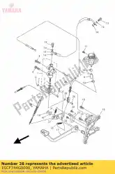 Here you can order the pin from Yamaha, with part number 1SCF744G0000: