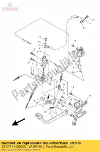 yamaha 1SCF744G0000 pin - Bottom side