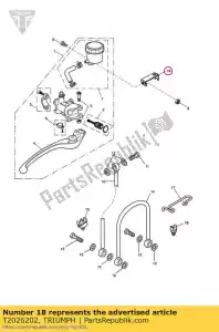 triumph T2026202 beugel remreservoir - Onderkant