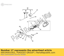 Aprilia 00034001002, Pralka, OEM: Aprilia 00034001002