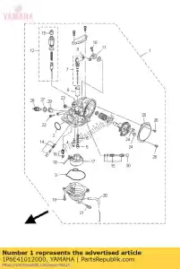 yamaha 1P6E41012000 carburador assy 1 - Lado inferior