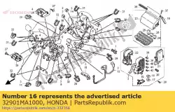 Aqui você pode pedir o clipe, cabo secundário em Honda , com o número da peça 32901MA1000: