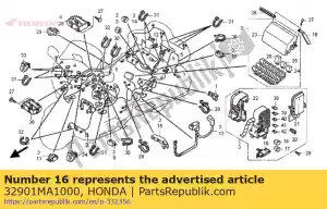 Honda 32901MA1000 clip, cordon secondaire - La partie au fond