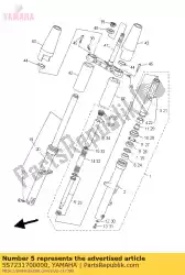 Tutaj możesz zamówić cylinder cylindra, przedni widelec od Yamaha , z numerem części 5S7231700000: