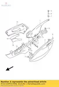 Suzuki 4721104F01Y0W pokrywa, ramka, d? - Dół