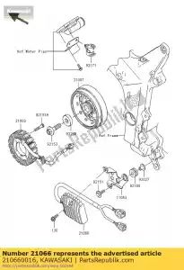 kawasaki 210660016 spanningsregelaar zx636-c1h - Onderkant