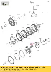 Kawasaki 921450861 primavera - Lado inferior