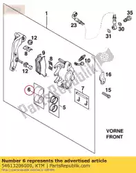 Ici, vous pouvez commander le kit de réparation piston 28mm auprès de KTM , avec le numéro de pièce 54613206000: