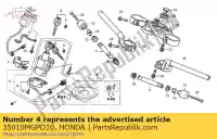 35010MGPD10, Honda, key set honda cbr cbrra 1000, New