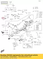 92154Y085, Kawasaki, Bout, 5x16 kawasaki ninja ex krt edition b j  special a se sc125 abs j300 j125 kaf700 mule promx 300 125 700 , Nieuw